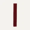 Drake’s Light Wine Knitted Silk Solid Colour Tie