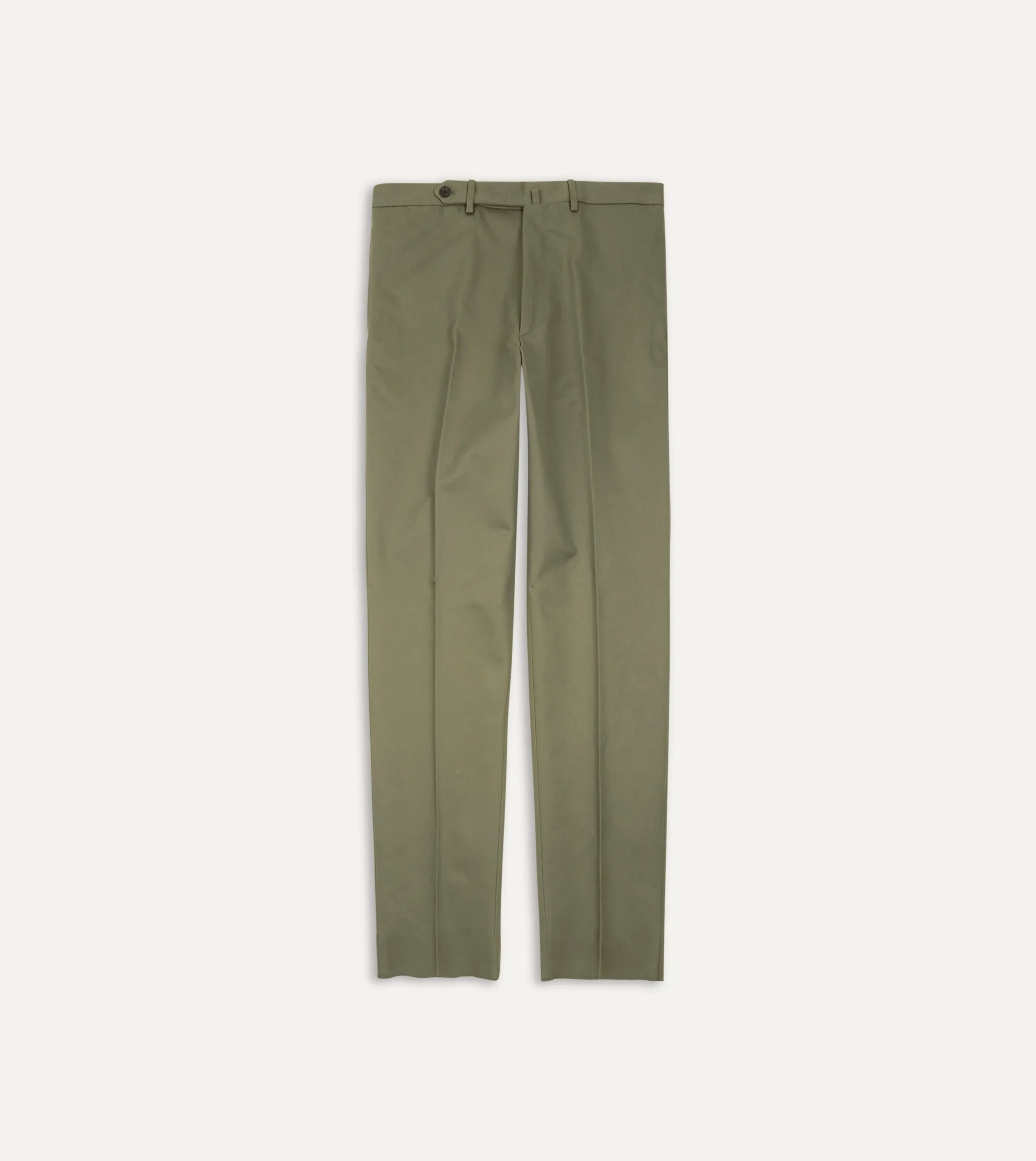 Drake’s Cotton Drill Flat Front Trouser