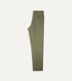 Drake’s Cotton Drill Flat Front Trouser
