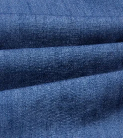 Drake’s Mid-Blue Washed Denim Cotton Two-Pocket Work Shirt