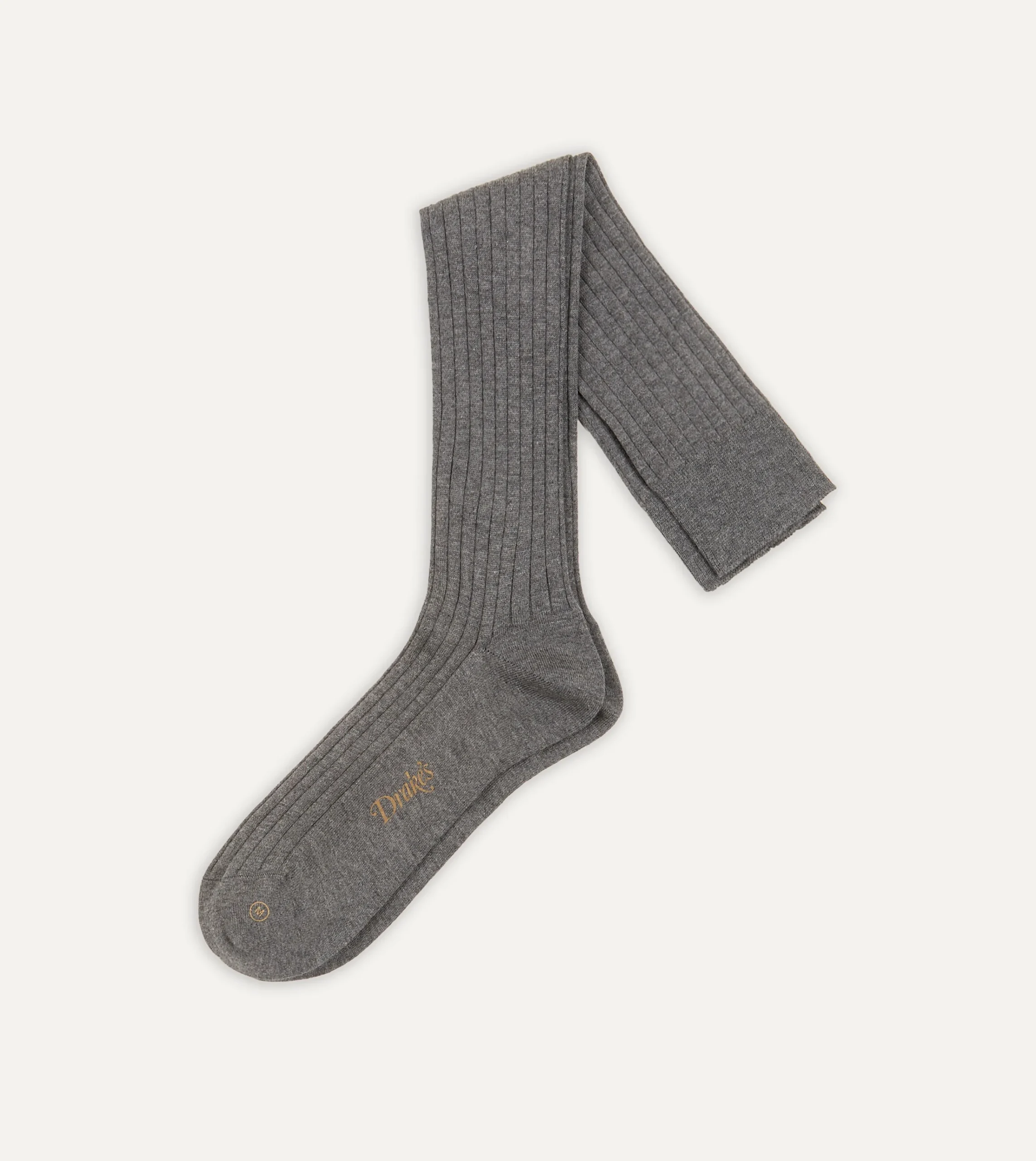 Drake’s Cotton Over-the-Calf Socks