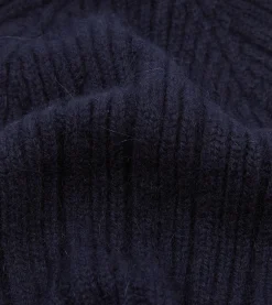 Drake’s Angora Lambswool Ribbed Knit Cap