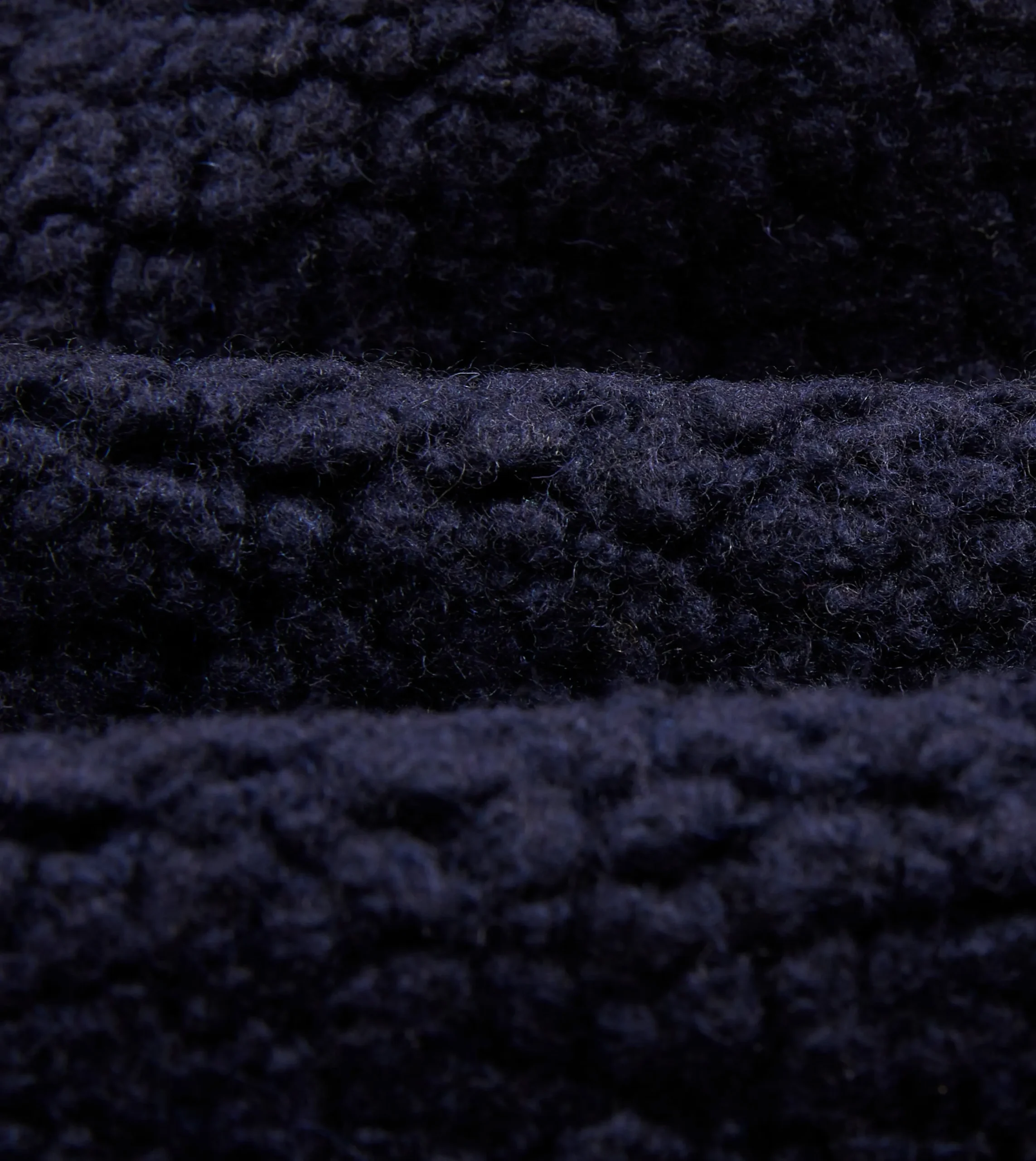 Drake’s Boucle Wool Zip Fleece Jacket