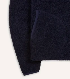 Drake’s Boucle Wool Zip Fleece Jacket