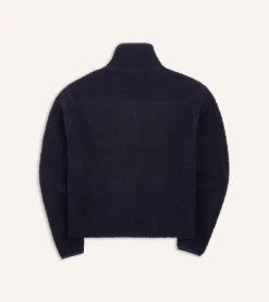 Drake’s Boucle Wool Zip Fleece Jacket