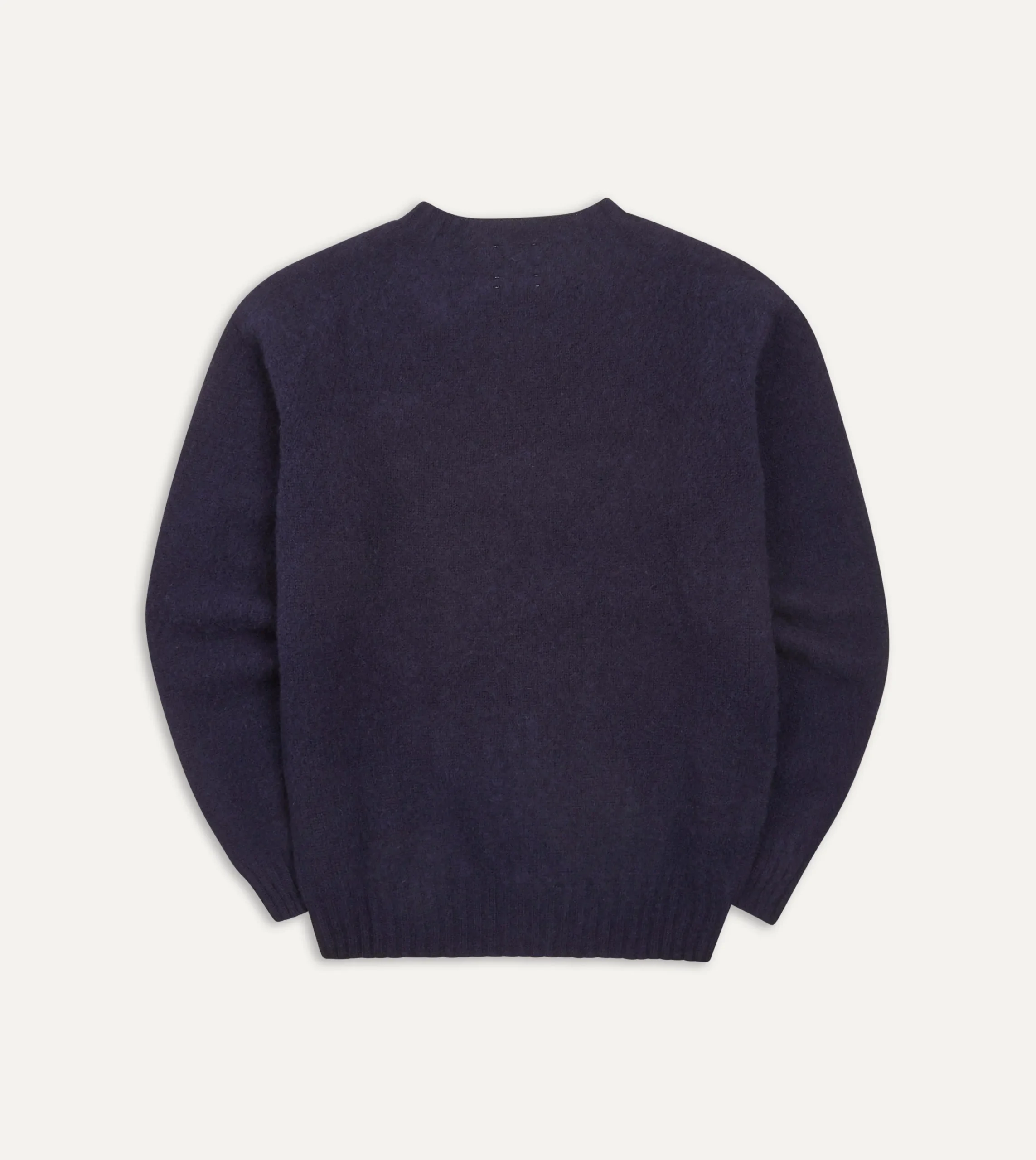 Drake’s Brushed Shetland Crew Neck Jumper