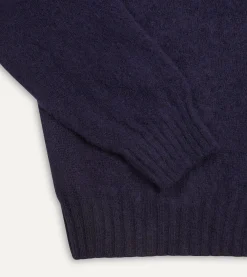 Drake’s Brushed Shetland Crew Neck Jumper