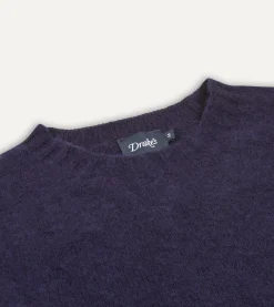 Drake’s Brushed Shetland Crew Neck Jumper