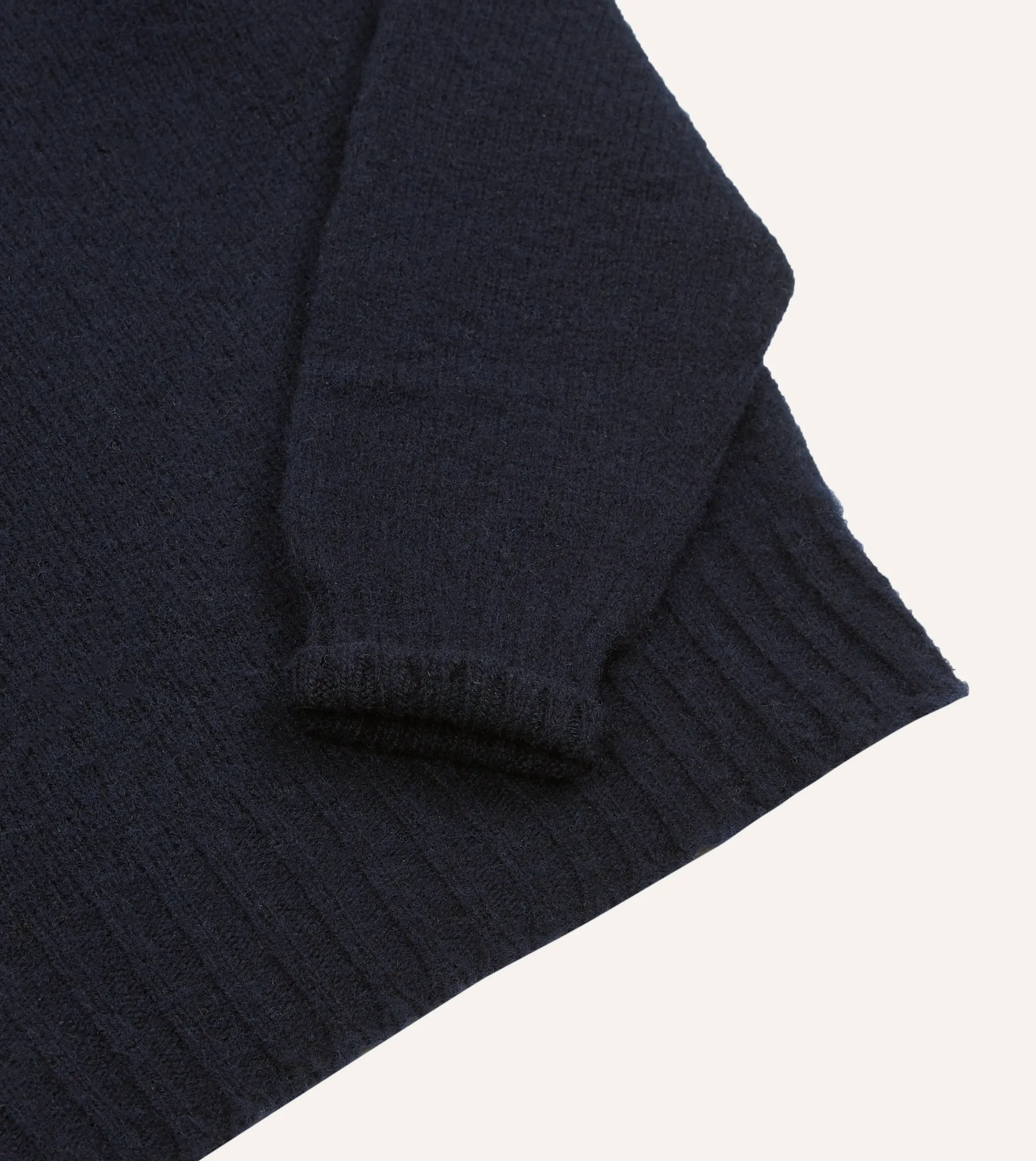 Drake’s Brushed Shetland Mock Neck Jumper