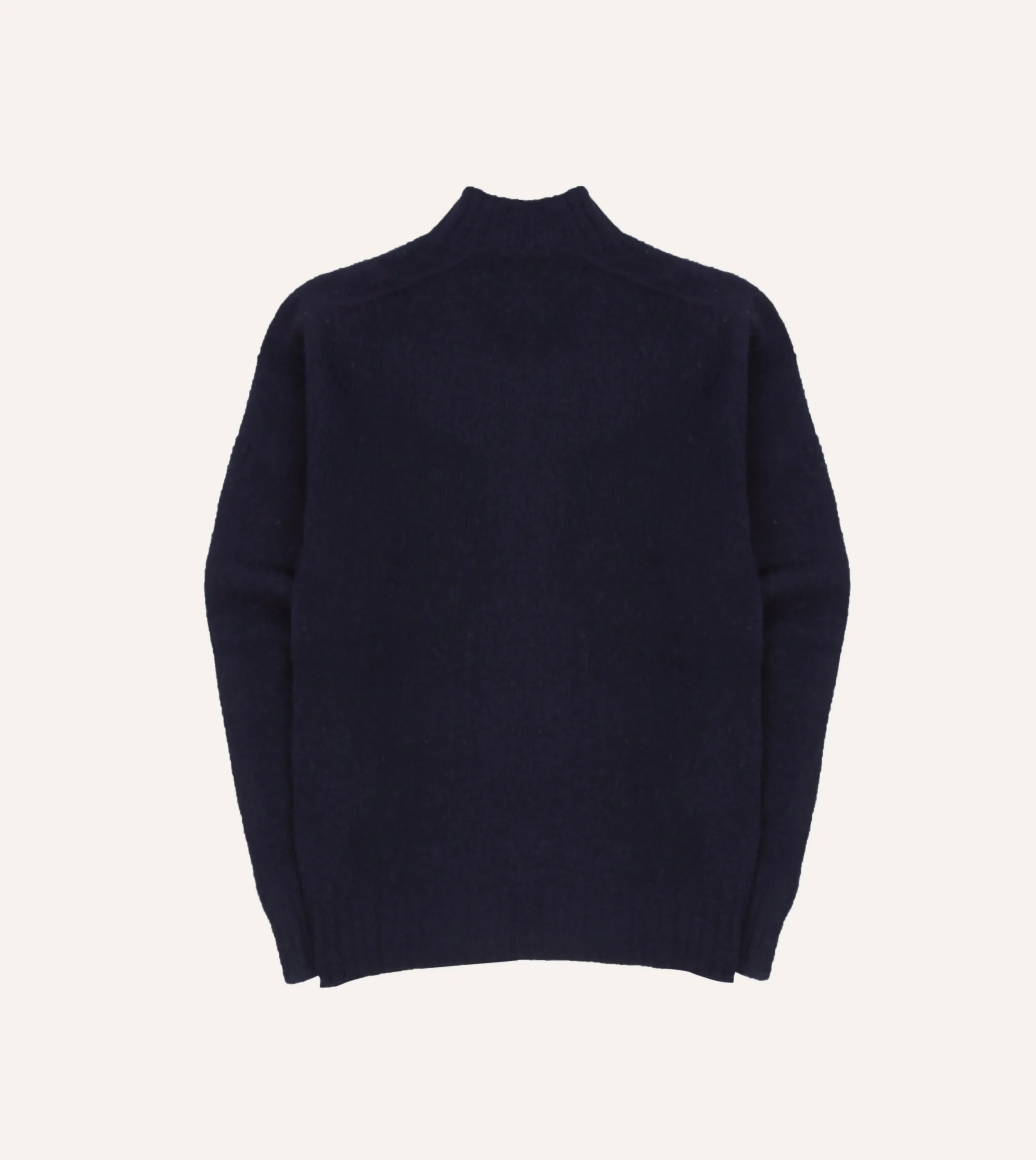 Drake’s Brushed Shetland Mock Neck Jumper