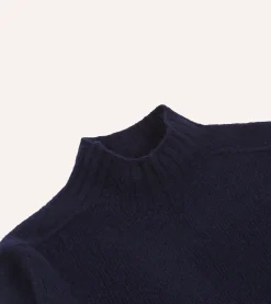 Drake’s Brushed Shetland Mock Neck Jumper