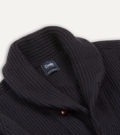 Drake’s Cashmere Shawl Collar Cardigan