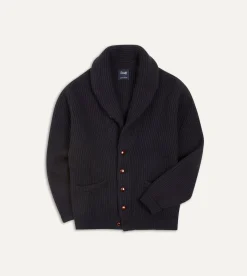 Drake’s Cashmere Shawl Collar Cardigan