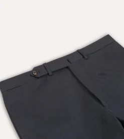 Drake’s Cotton Drill Flat Front Trouser