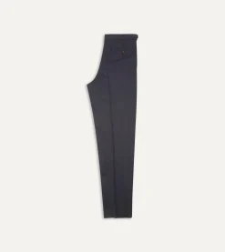 Drake’s Cotton Drill Single Pleat Trouser