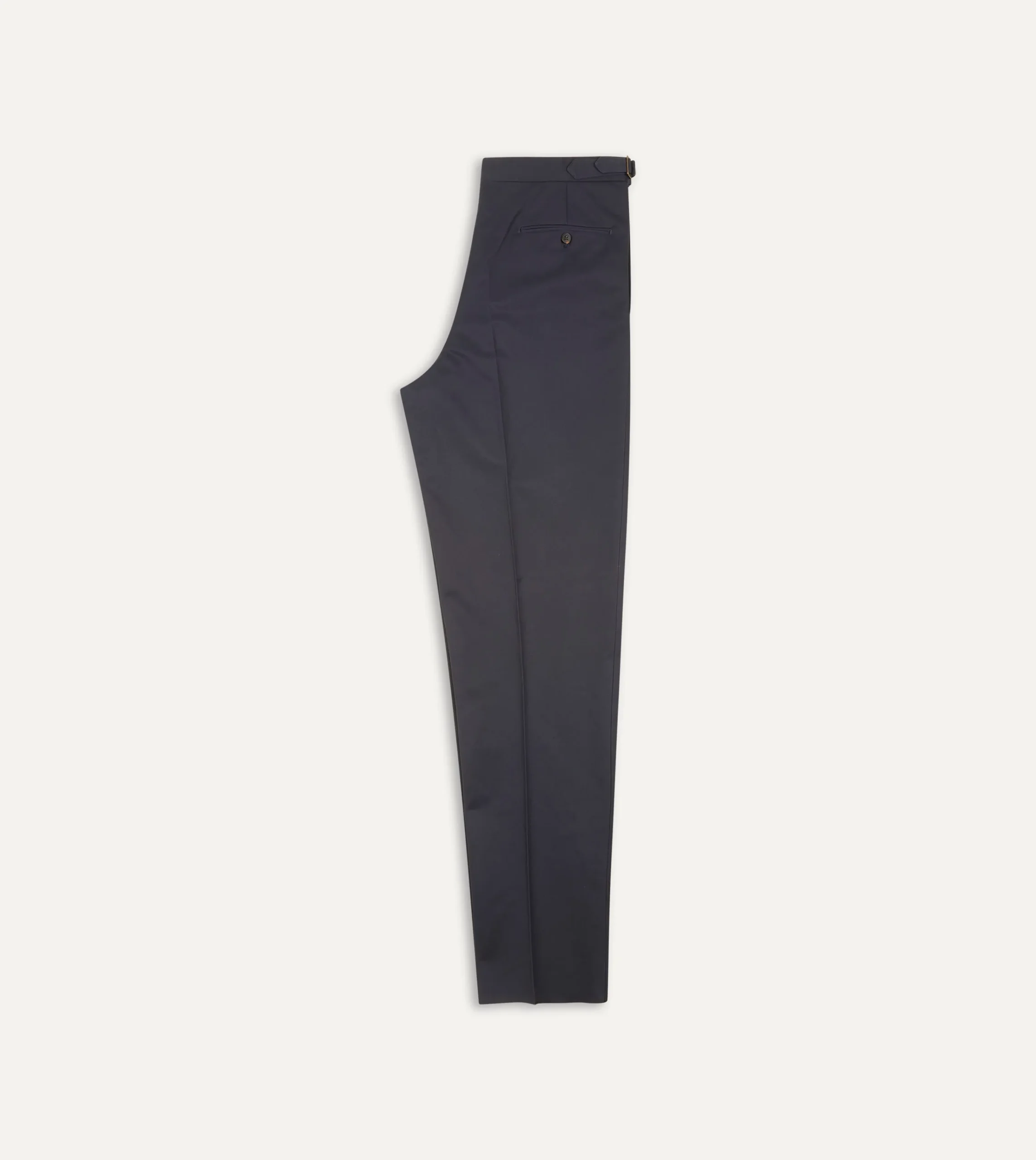 Drake’s Cotton Drill Single Pleat Trouser