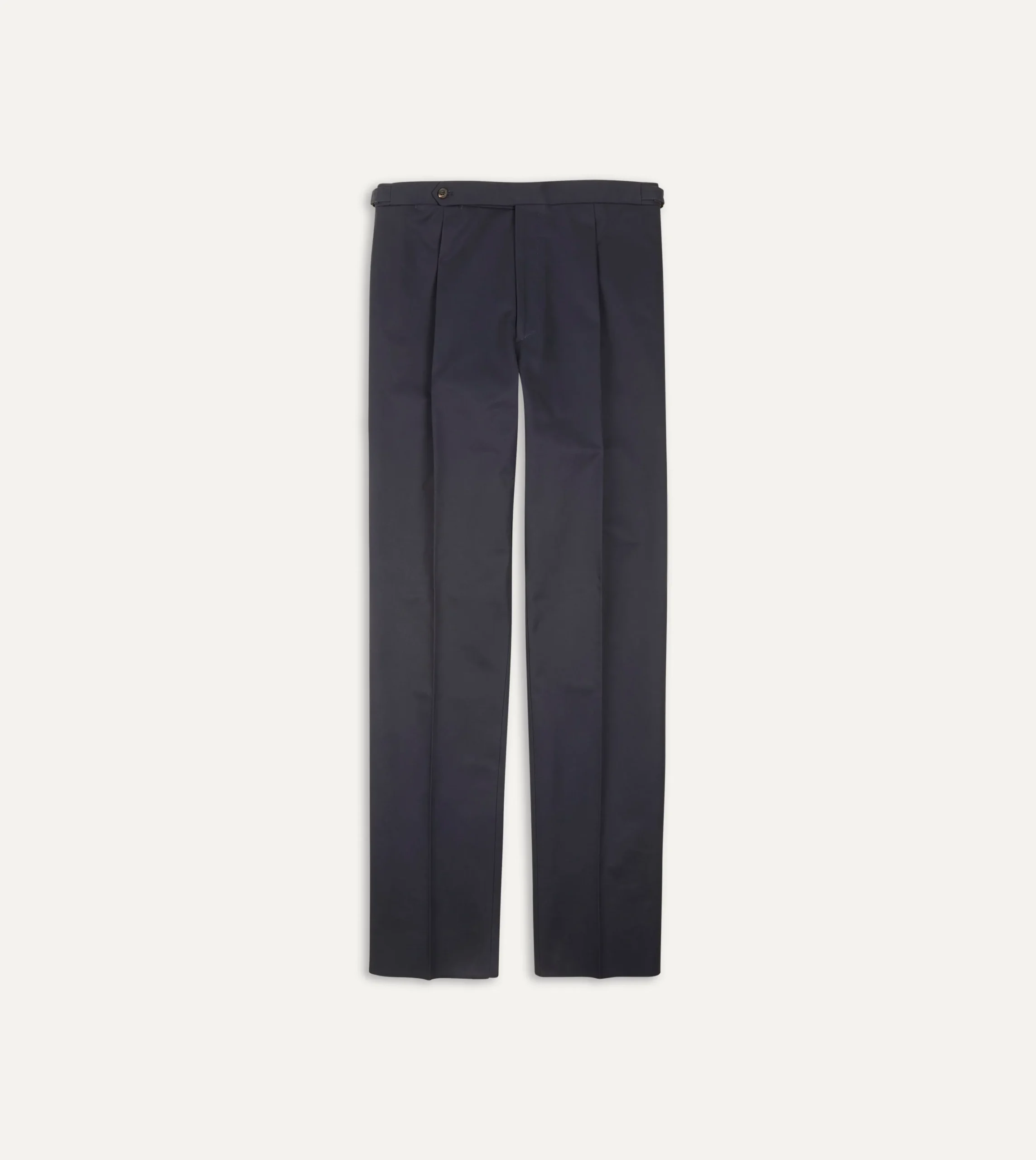 Drake’s Cotton Drill Single Pleat Trouser