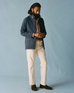 Drake’s Navy Cotton Duck Canvas Five-Pocket Chore Jacket