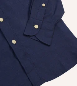 Drake’s Cotton Flannel Two-Pocket Work Shirt