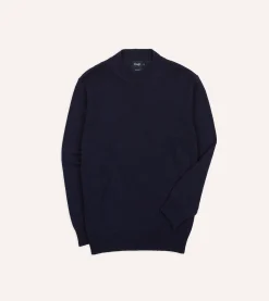 Drake’s Cotton Mock Neck Jumper