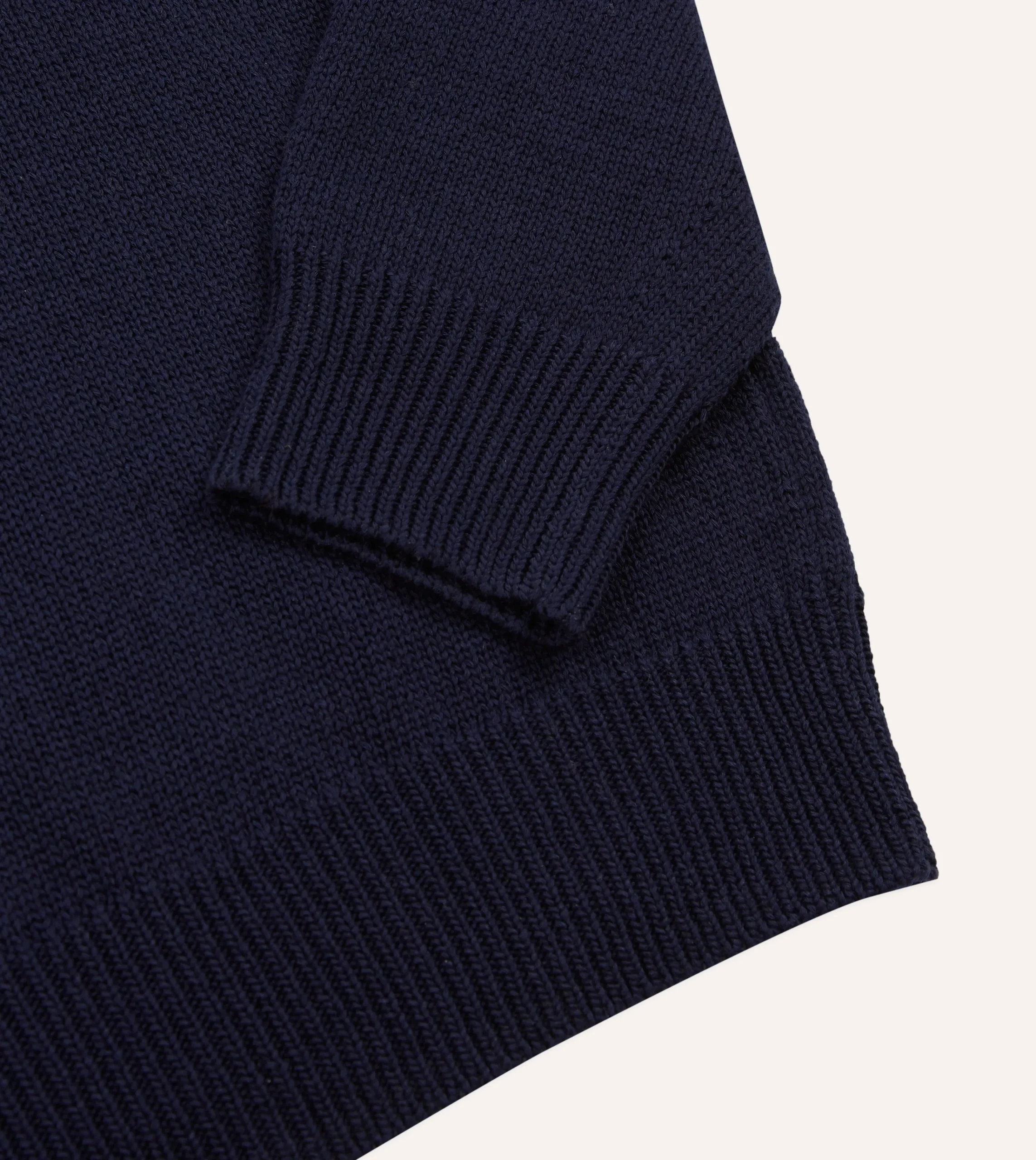 Drake’s Cotton Mock Neck Jumper