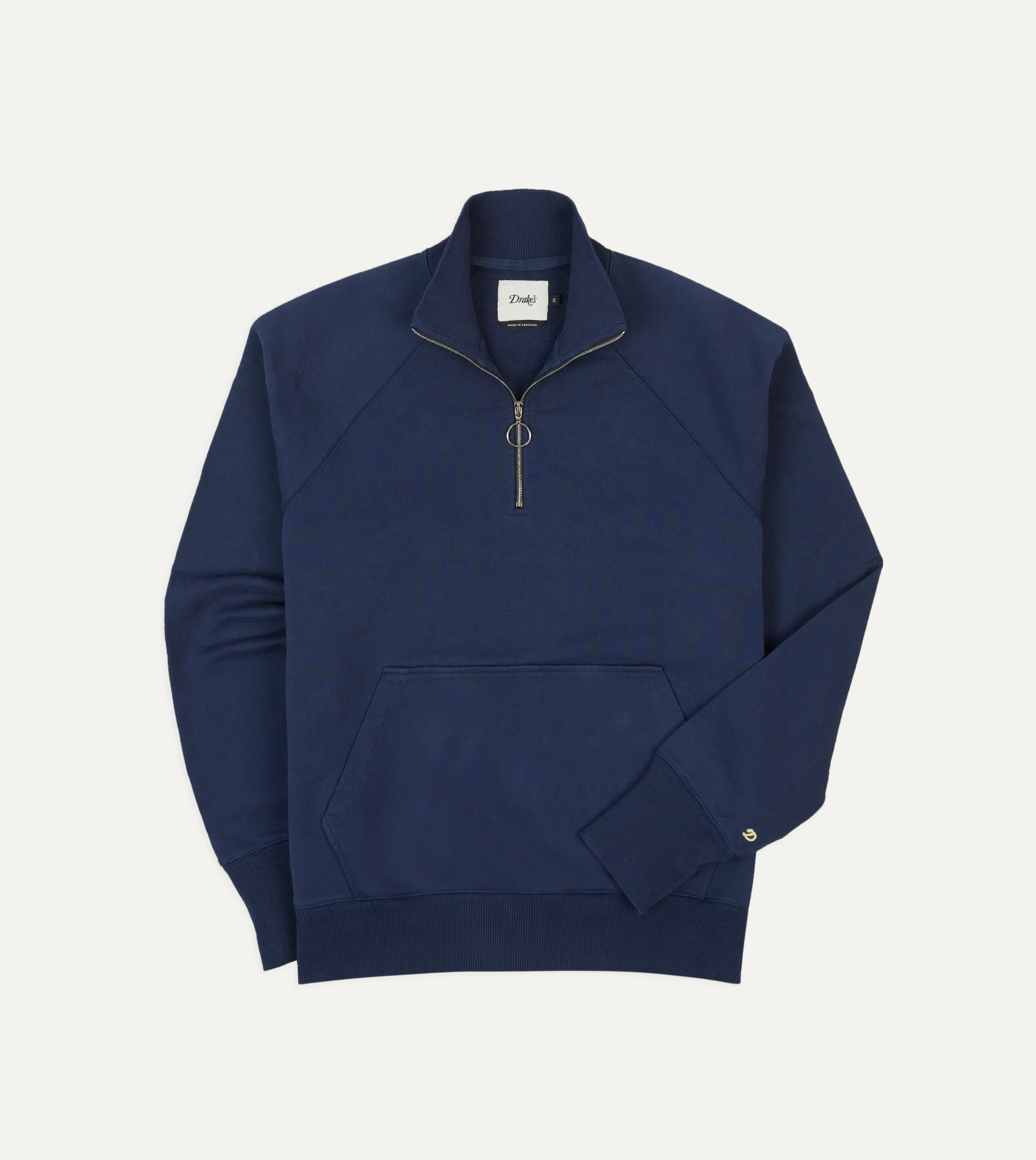 Drake’s Cotton Quarter Zip Sweatshirt