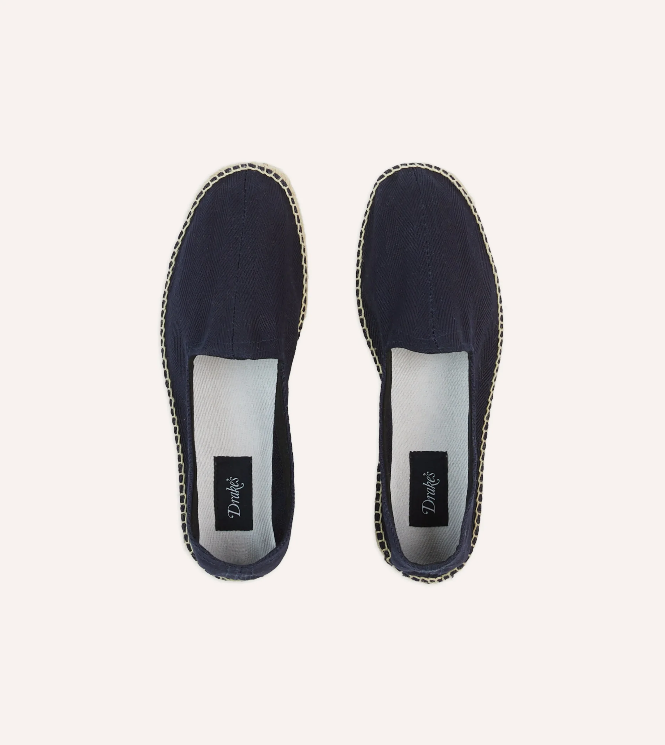 Drake’s Herringbone Cotton Espadrilles