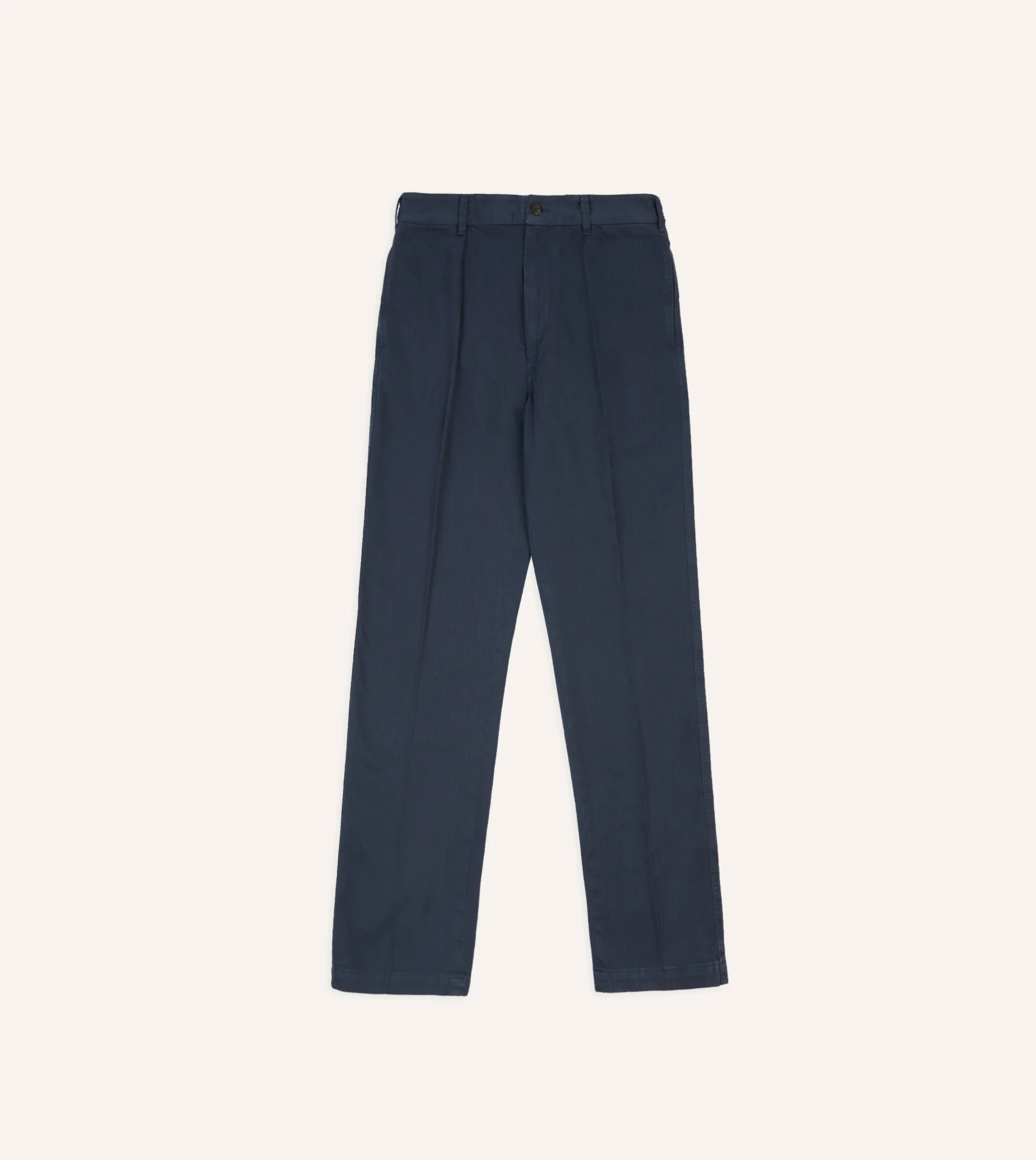 Drake’s Herringbone Cotton Games Trousers