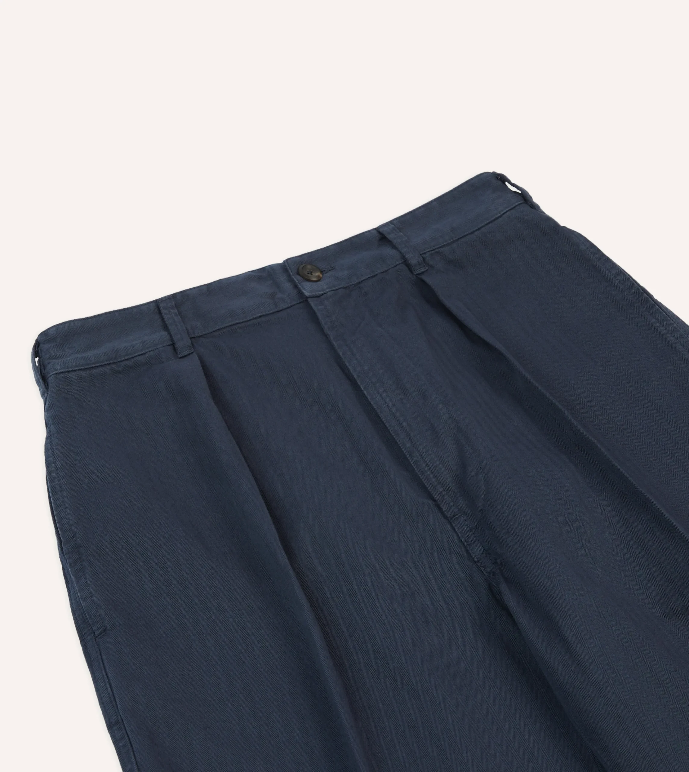 Drake’s Herringbone Cotton Games Trousers