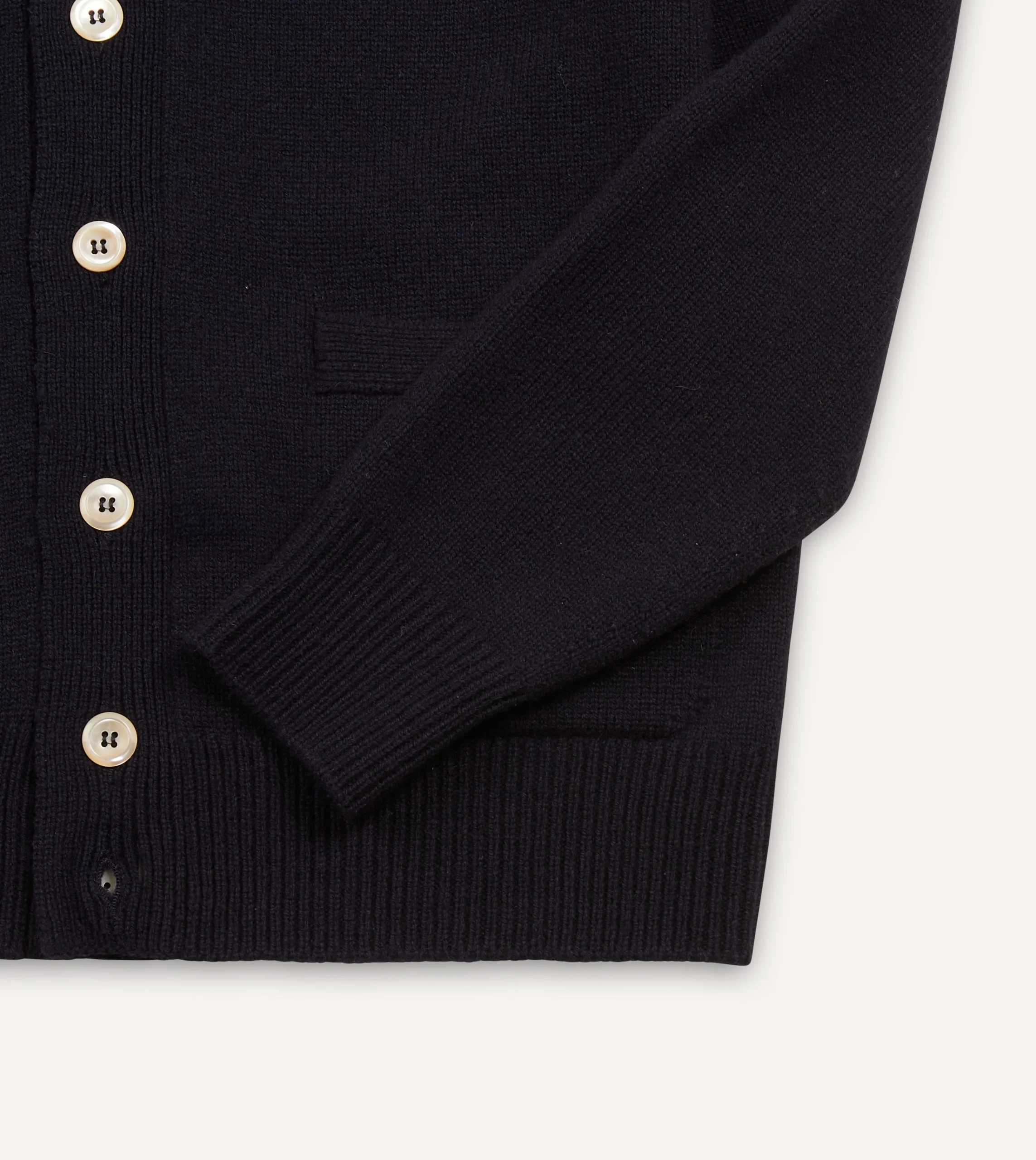Drake’s Lambswool 6 Button Cardigan