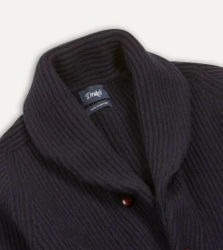 Drake’s Lambswool Shawl Collar Cardigan
