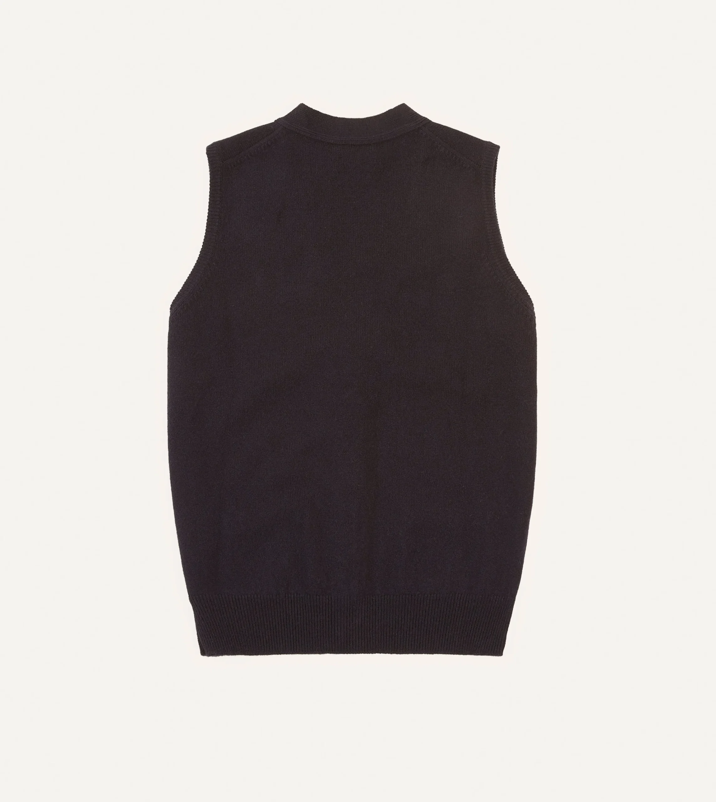 Drake’s Lambswool Sleeveless Cardigan
