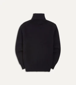 Drake’s Lambswool Submariner Roll Neck Jumper