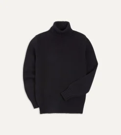 Drake’s Lambswool Submariner Roll Neck Jumper