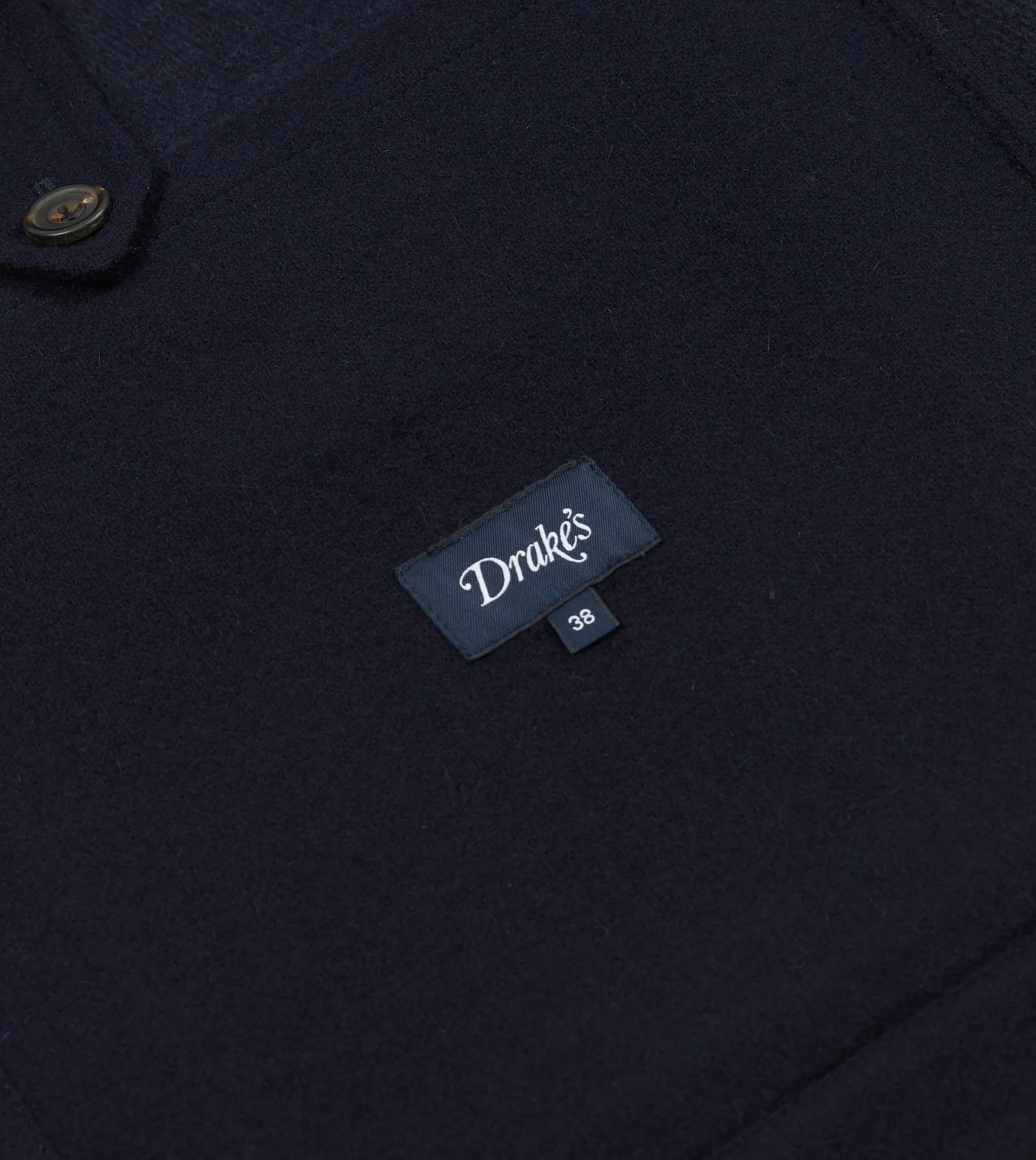 Drake’s Navy Melton Wool Donkey Chore Jacket