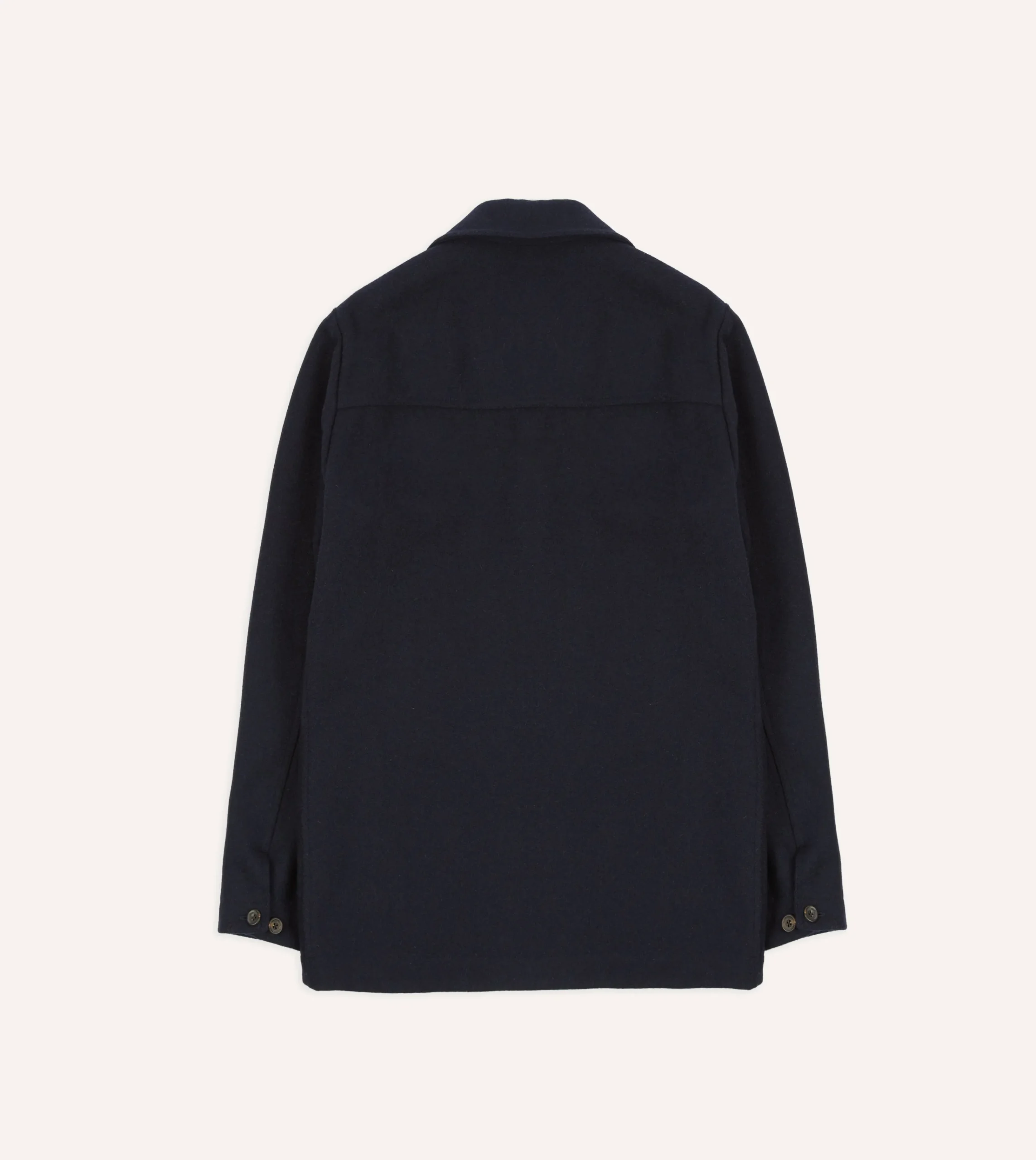 Drake’s Navy Melton Wool Donkey Chore Jacket