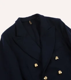 Drake’s Navy Melton Wool Games Blazer Mk. III