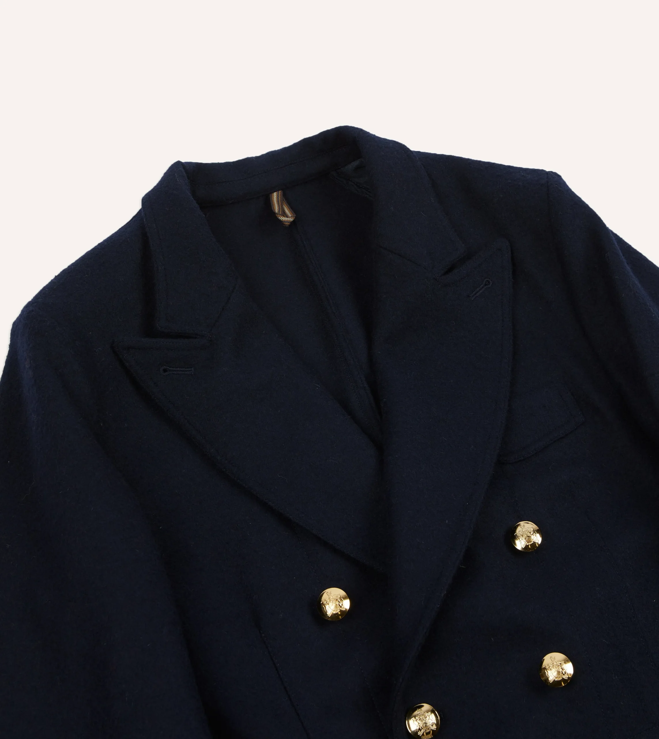 Drake’s Navy Melton Wool Games Blazer Mk. III