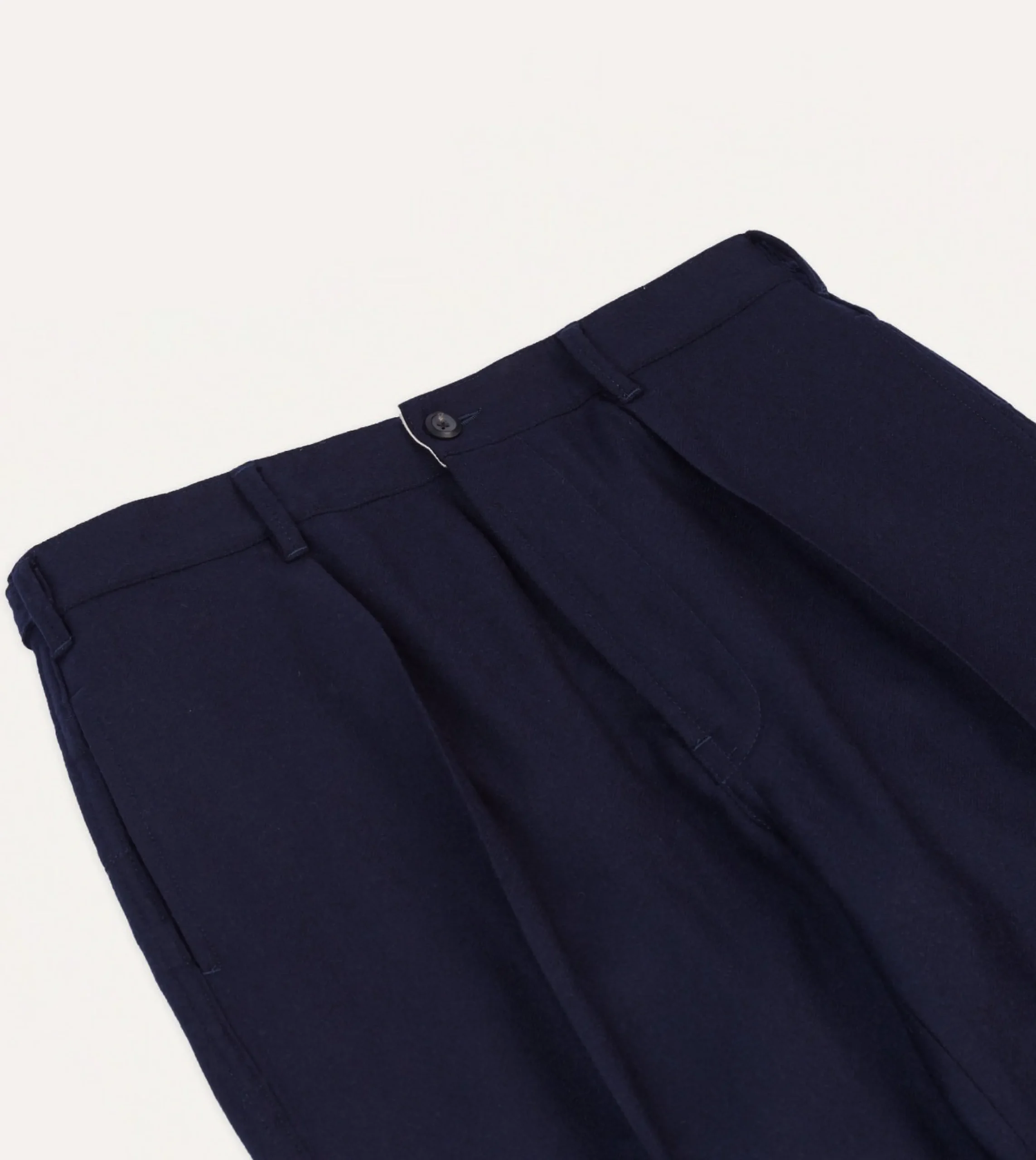 Drake’s Navy Merino Wool Games Trouser