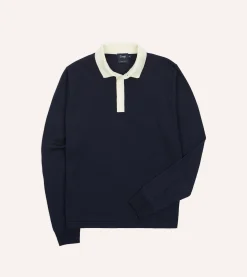 Drake’s Merino Wool Knitted Rugby Shirt