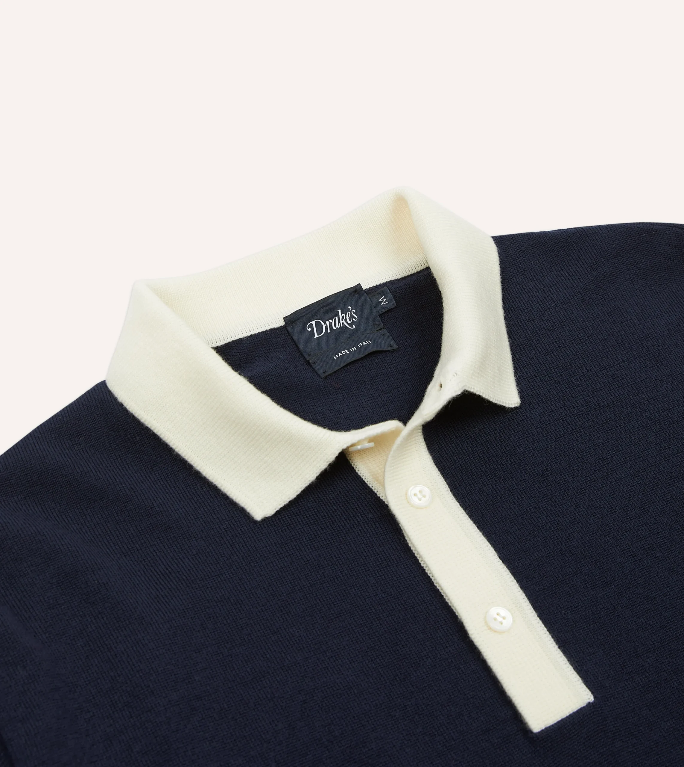Drake’s Merino Wool Knitted Rugby Shirt