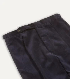 Drake’s Mid-Wale Corduroy Single Pleat Trouser