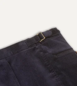 Drake’s Mid-Wale Corduroy Single Pleat Trouser