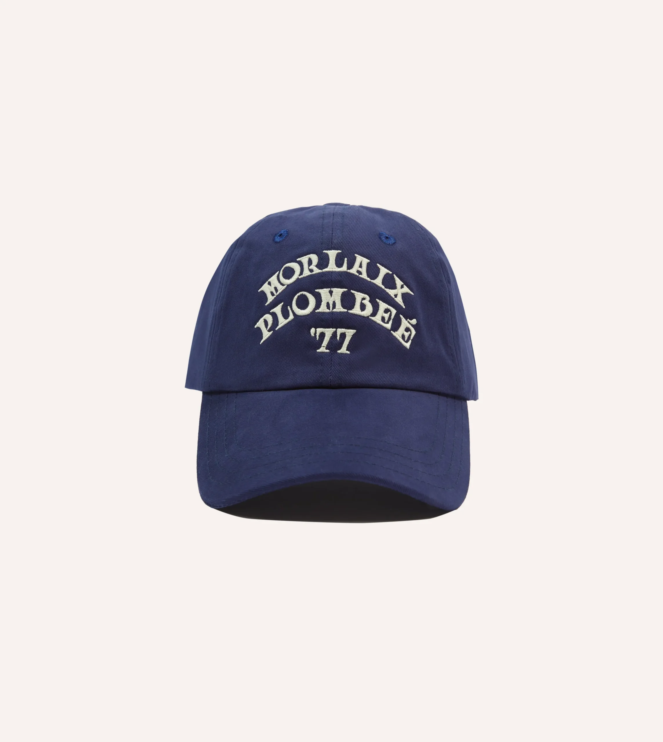 Drake’s Navy Morlaix Plombeé '77 Cotton Twill Baseball Cap