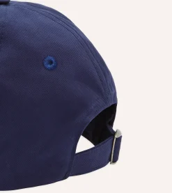 Drake’s Navy Morlaix Plombeé '77 Cotton Twill Baseball Cap