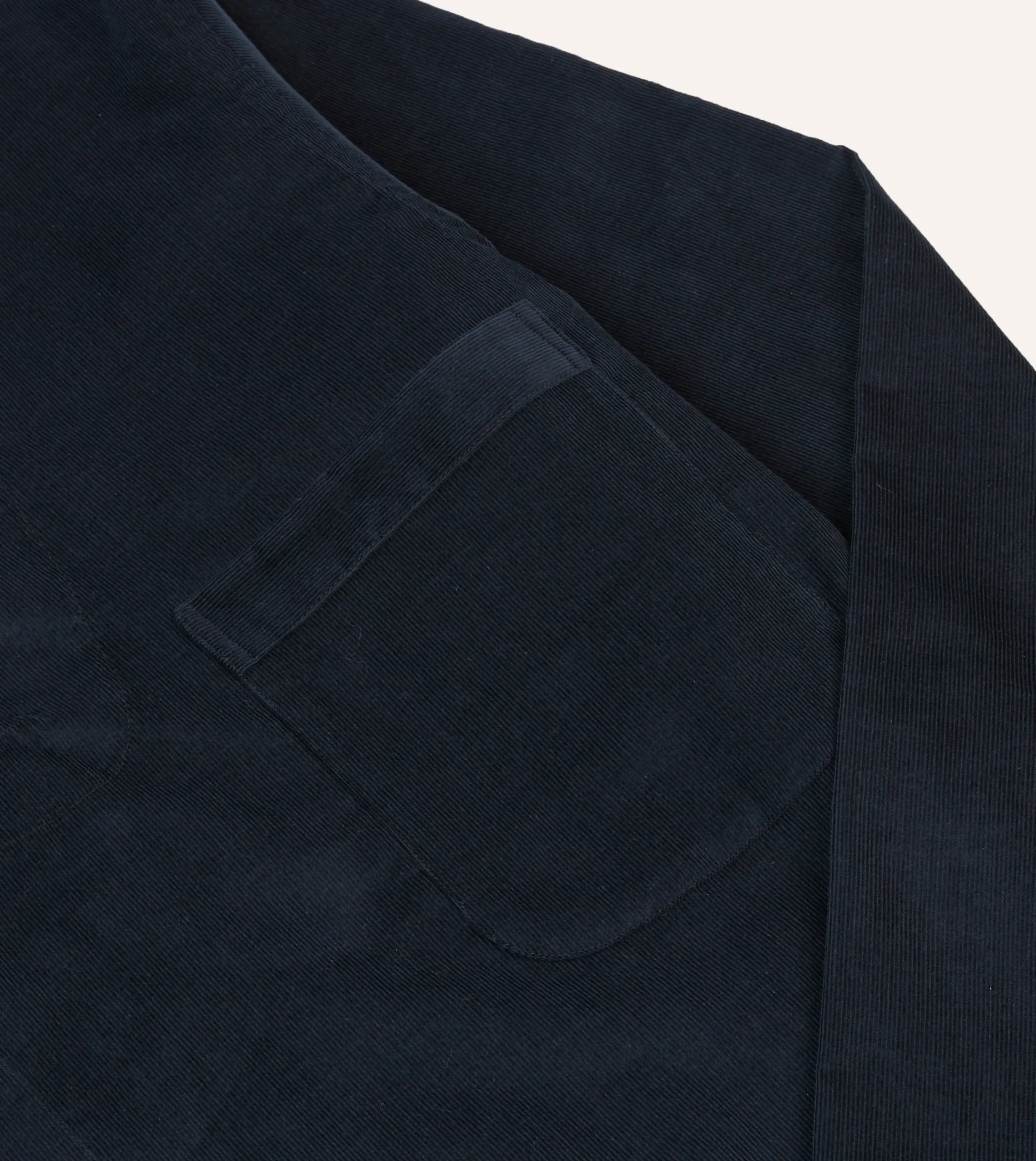 Drake’s Navy Needlecord Smock