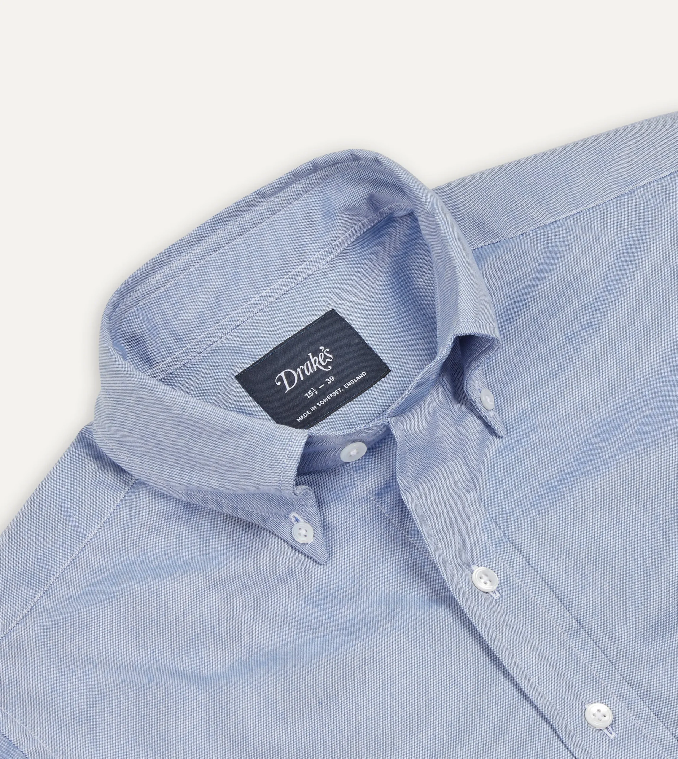 Drake’s Pinpoint Oxford Cotton Cloth Button-Down Shirt