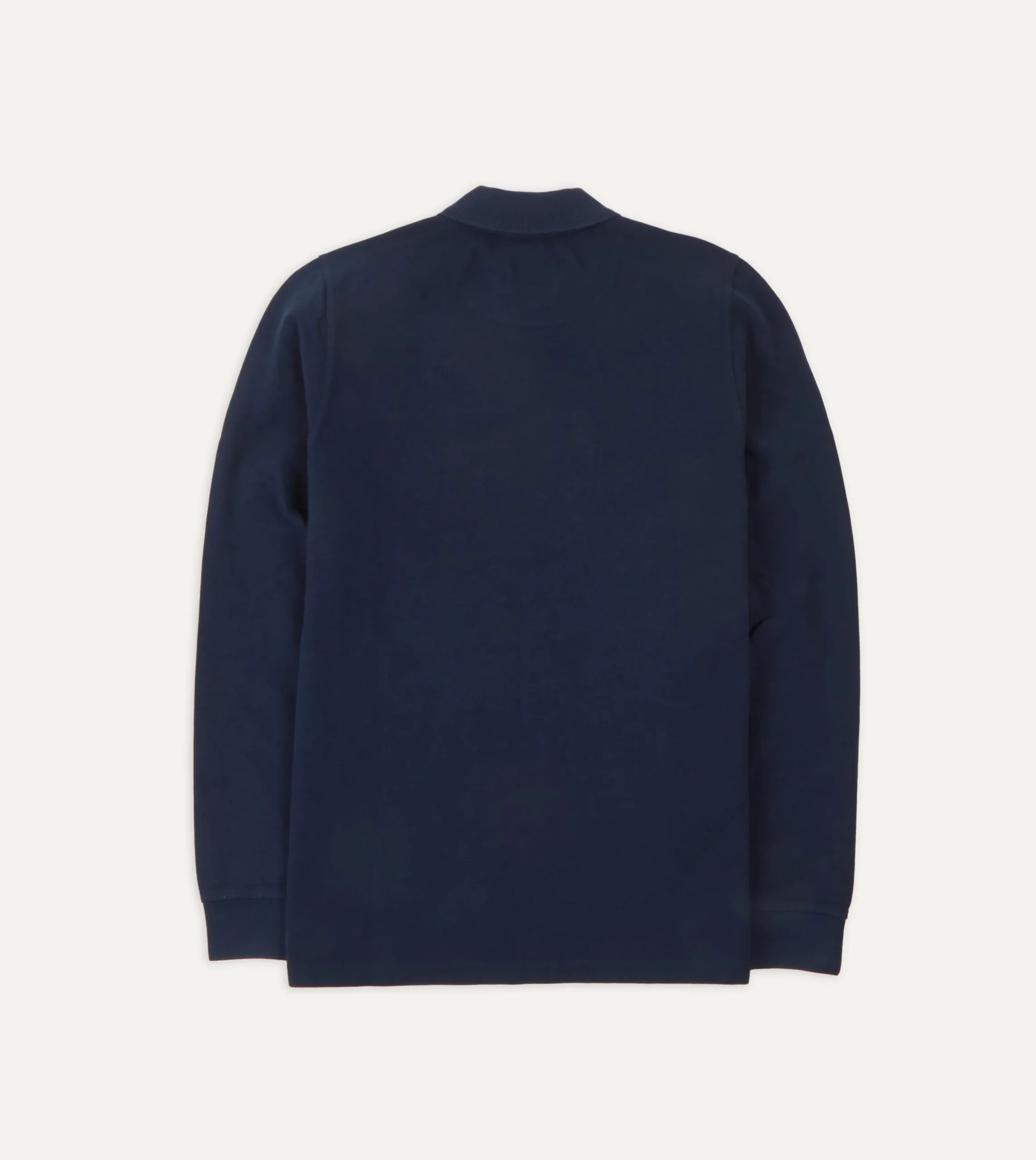 Drake’s Pique Cotton Long-Sleeve Polo Shirt