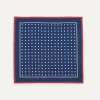 Drake’s Navy Polka Dot Print Bandana