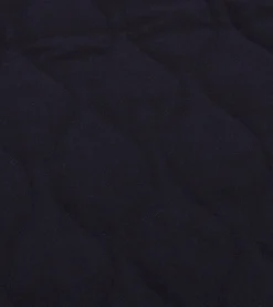 Drake’s Navy Quilted Melton Wool Zip Vest